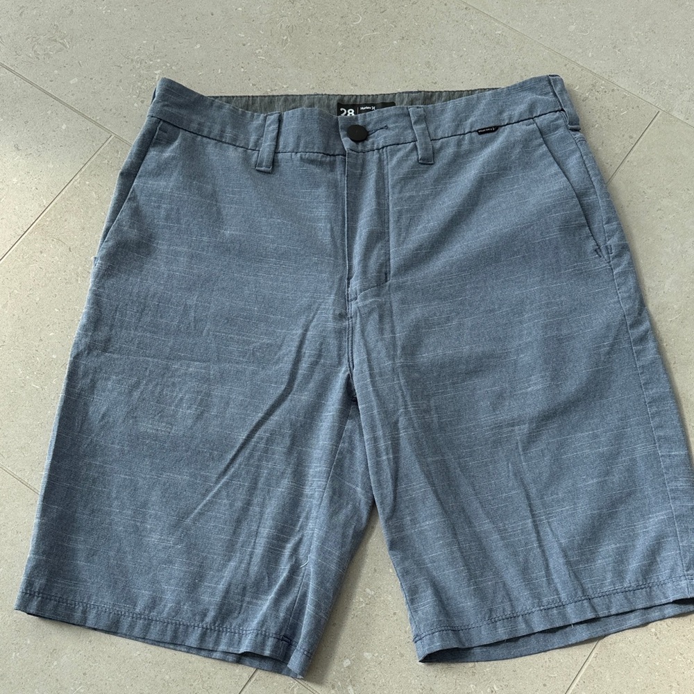 Hurley Men's Slate Gray Flat Front Shorts